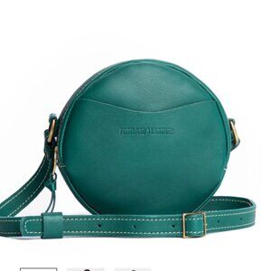 Portland Leather Circle Crossbody Bag New, Never-used